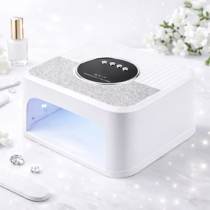Professional Nail Dryer 268W – High-Power UV LED Lamp with Diamond Design for Salon and Home Use
