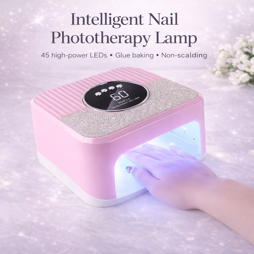 Professional Nail Dryer 268W – High-Power UV LED Lamp with Diamond Design for Salon and Home Use