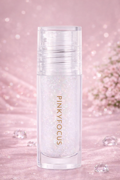 Transparent Lip Gloss with Luminous Particles