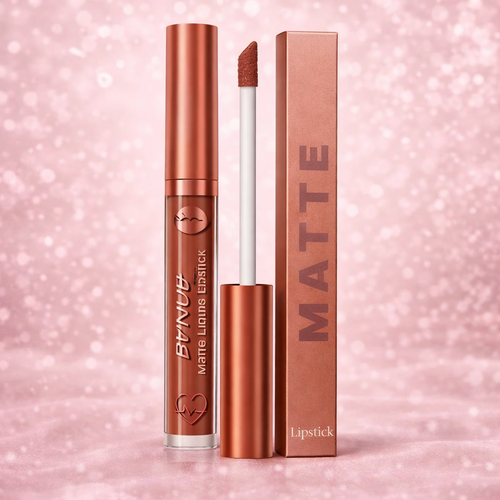 Matte Liquid Lipstick – Shade 03 (Warm Terracotta Brown)