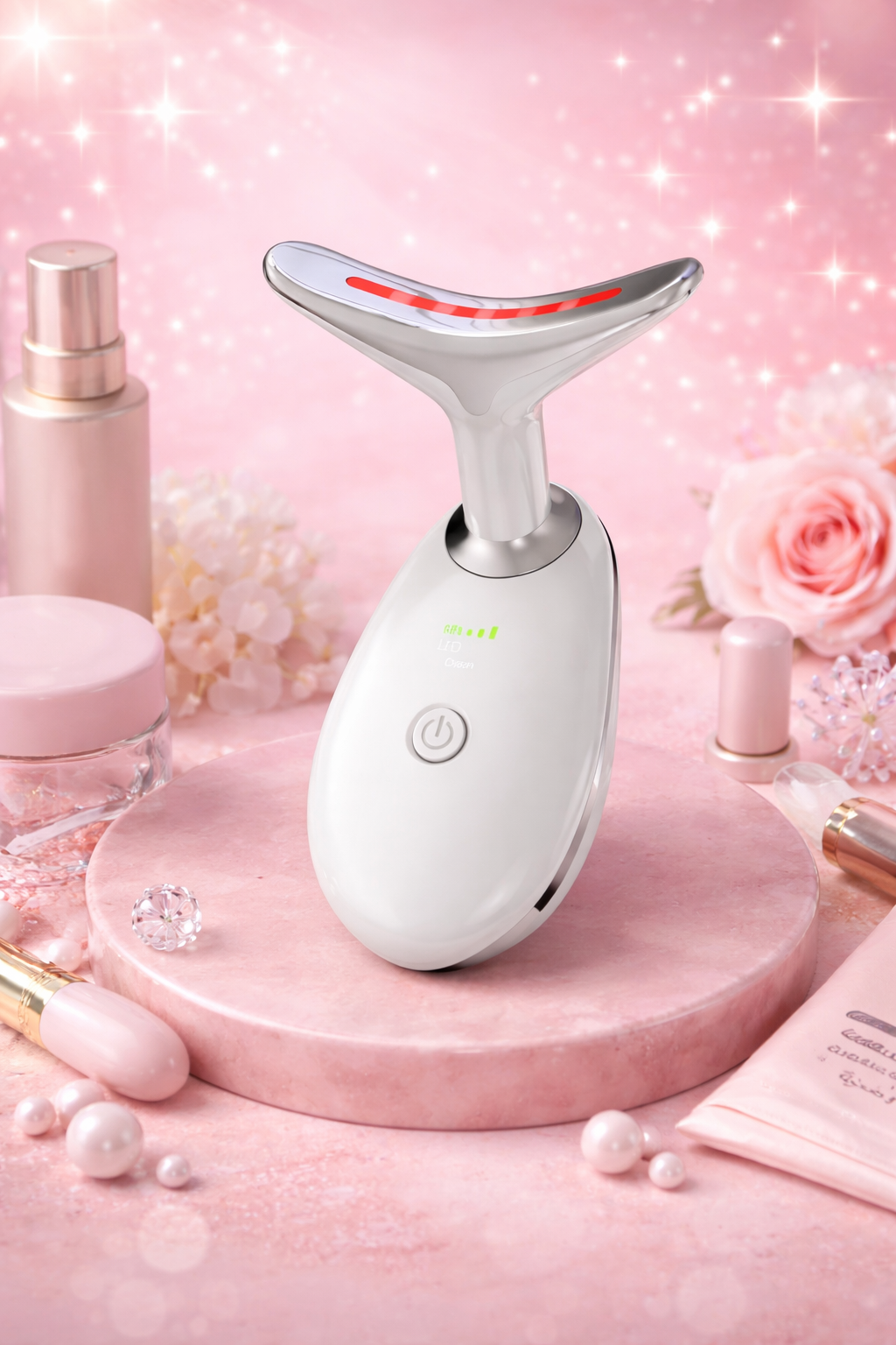 7-Color LED Anti-Wrinkle Neck & Face Massager – Lifting, Firming & Skin Rejuvenation Device