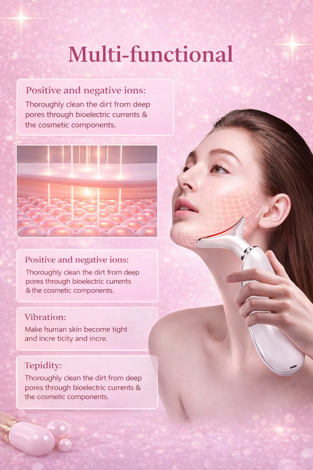 7-Color LED Anti-Wrinkle Neck & Face Massager – Lifting, Firming & Skin Rejuvenation Device