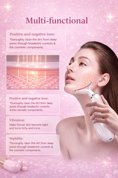 7-Color LED Anti-Wrinkle Neck & Face Massager – Lifting, Firming & Skin Rejuvenation Device