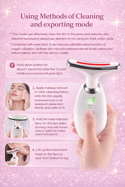 7-Color LED Anti-Wrinkle Neck & Face Massager – Lifting, Firming & Skin Rejuvenation Device