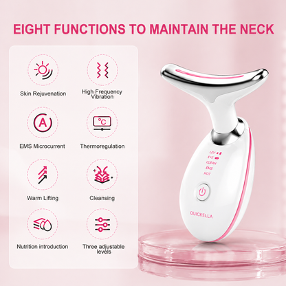 7-Color LED Anti-Wrinkle Face & Neck Massager