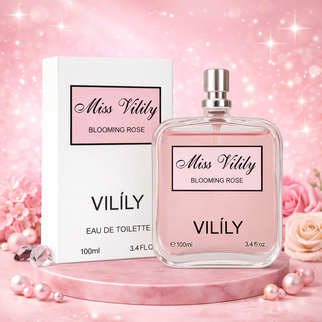 Miss Vilily Blooming Rose Eau de Toilette 100 ml – Floral Women’s Perfume | Vilíly