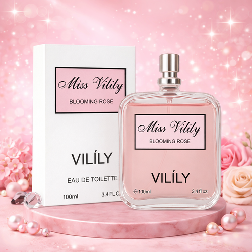 Miss Vilily Blooming Rose Eau de Toilette 100 ml – Floral Women’s Perfume | Vilíly