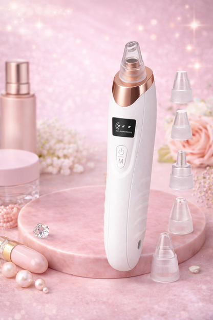 Electric Blackhead Remover Vacuum – 5 in 1 Pore Cleaner with LCD Display & 5 Interchangeable Heads