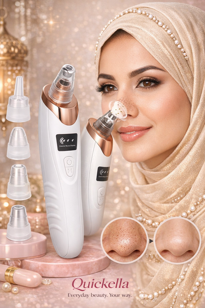 Electric Blackhead Remover Vacuum – 5 in 1 Pore Cleaner with LCD Display & 5 Interchangeable Heads