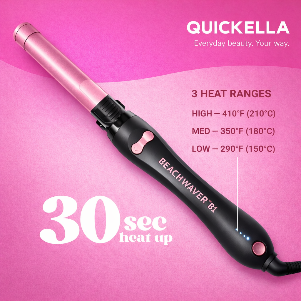 Beachwaver B1 Automatic Curling Iron – Smooth, Long-Lasting Curls