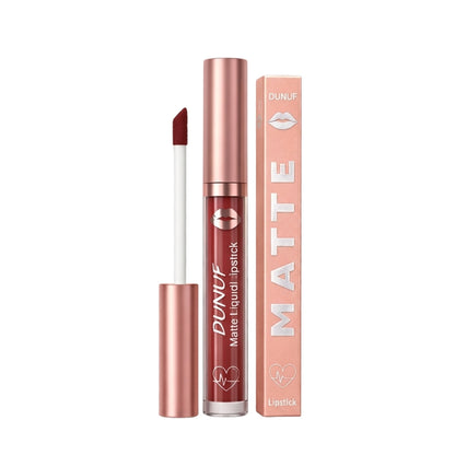 Matte liquid lipstick deep wine shade 16 - dark moody lip UAE
