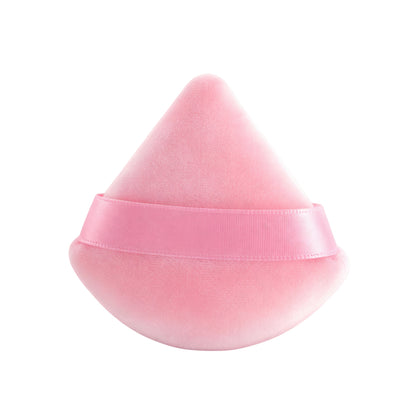 Pink velvet powder puff ultra-soft - makeup setting tool UAE