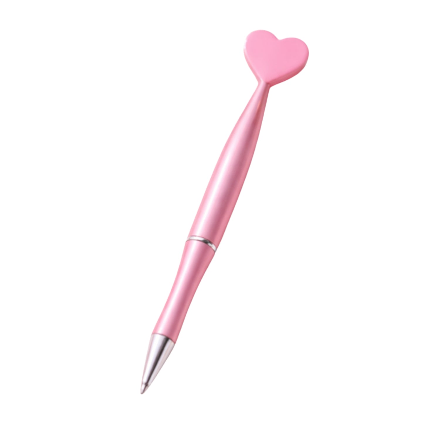 Pink heart rotating pen - cute gift stationery UAE